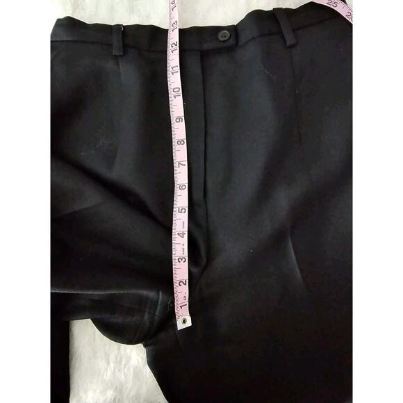Pendleton Wool Pants Women 10P Black High Waist Pleated USA Workwear Career - Picture 6 of 12